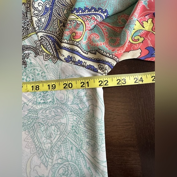 Soft Surroundings Colorful Paisley Open Front Cardigan (755) - Picture 10 of 13